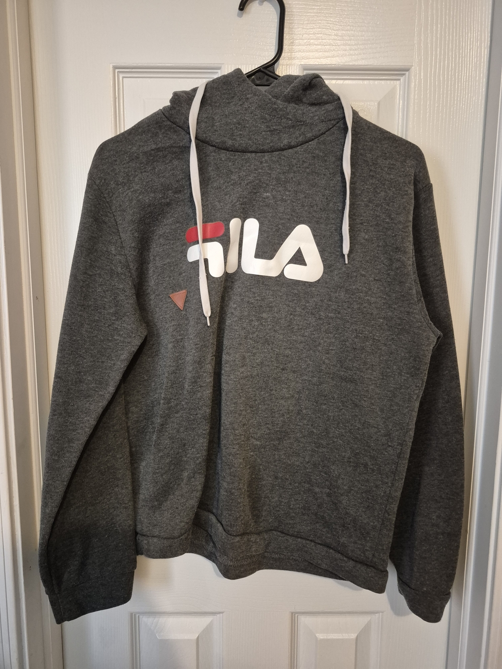 FILA Charcoal Gray Logo Hoodie Sweater